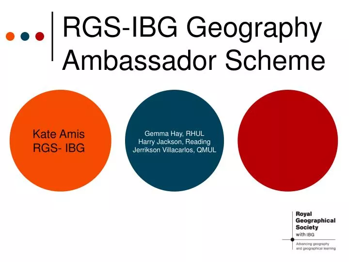 rgs ibg geography ambassador scheme