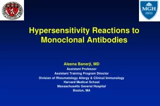 Hypersensitivity Reactions to Monoclonal Antibodies