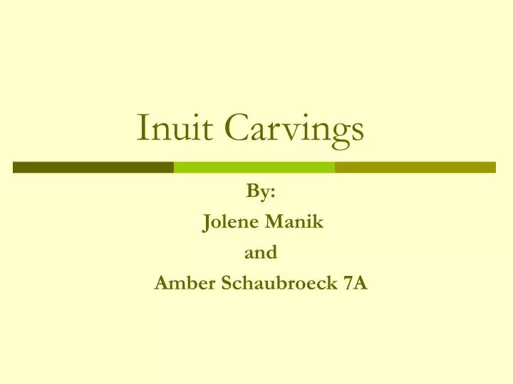 inuit carvings