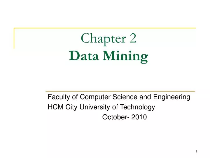 chapter 2 data mining