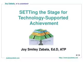 Joy Smiley Zabala, Ed.D, ATP