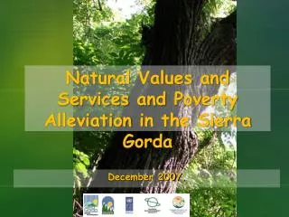 Natural Values and Services and Poverty Alleviation in the Sierra Gorda