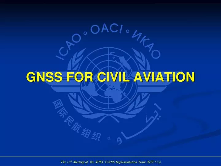 gnss for civil aviation