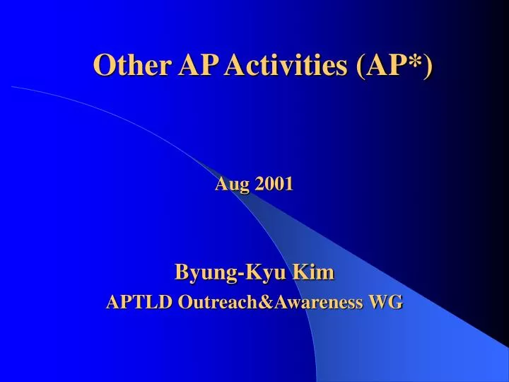other ap activities ap