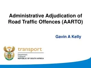Administrative Adjudication of Road Traffic Offences (AARTO)