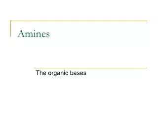 amines