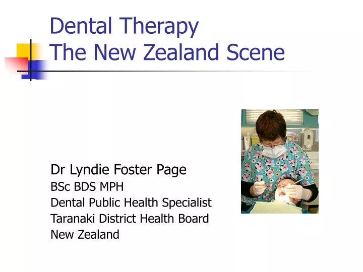 dental therapy the new zealand scene