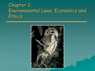 Chapter 2 Environmental Laws, Economics and Ethics