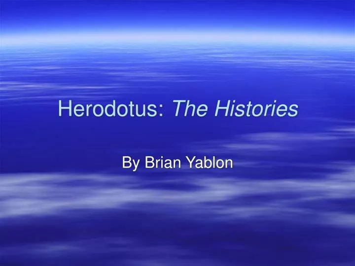 herodotus the histories