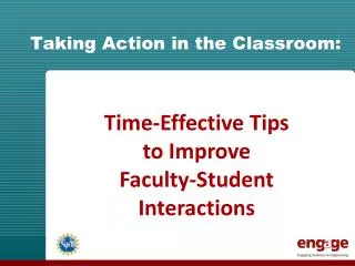 Taking Action in the Classroom: