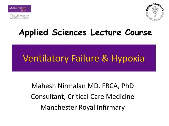 ventilatory failure hypoxia