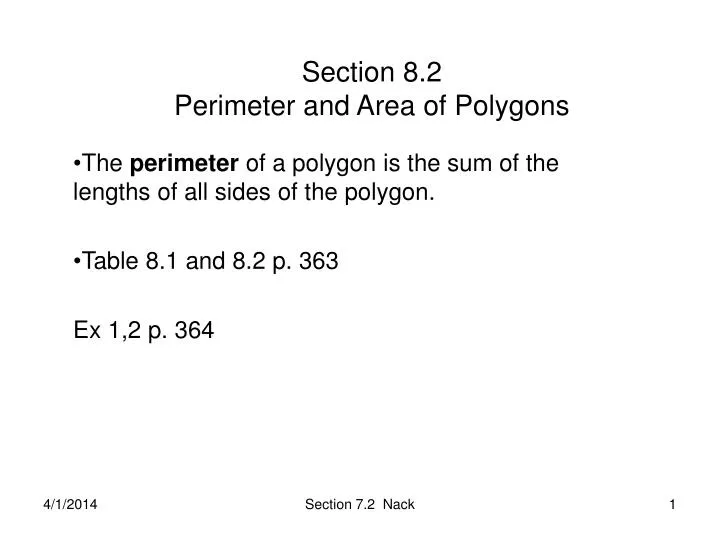 section 8 2 perimeter and area of polygons