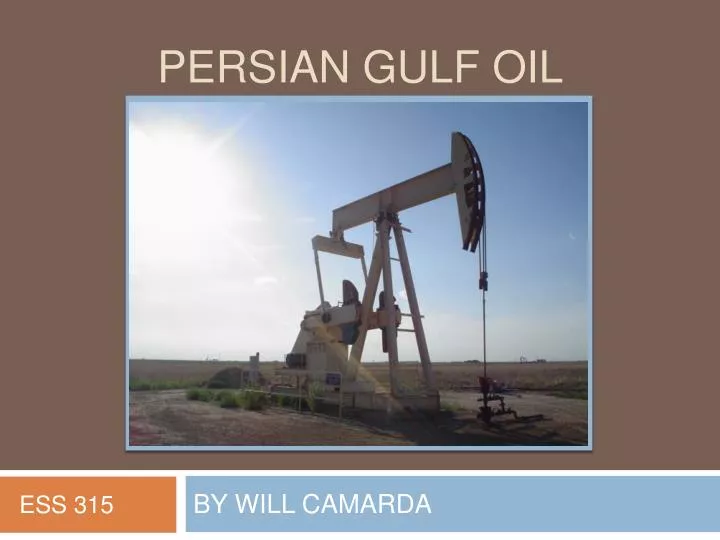 persian gulf oil