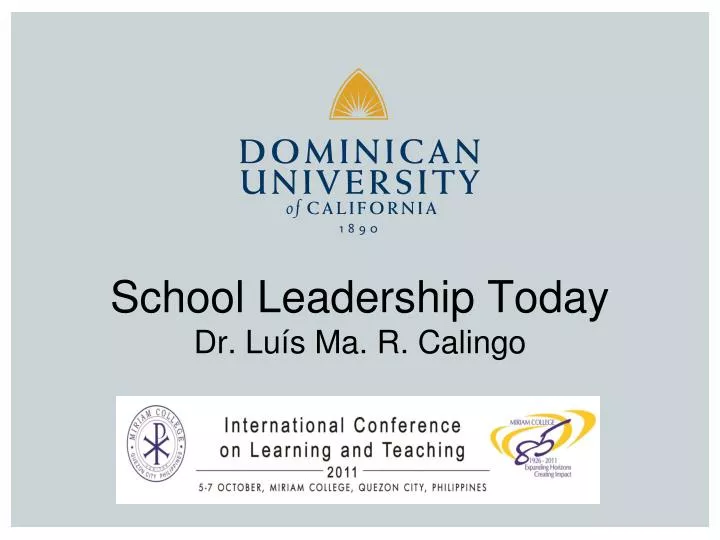 school leadership today dr lu s ma r calingo