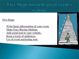 Five Steps towards great event???s website