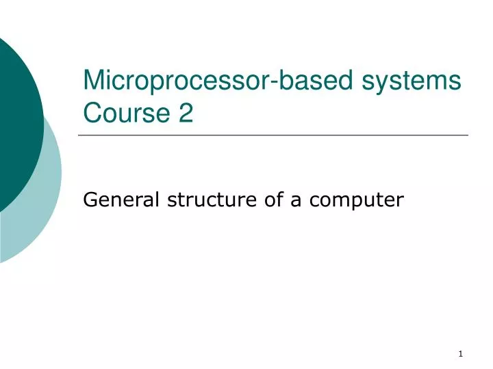 microprocessor based systems course 2