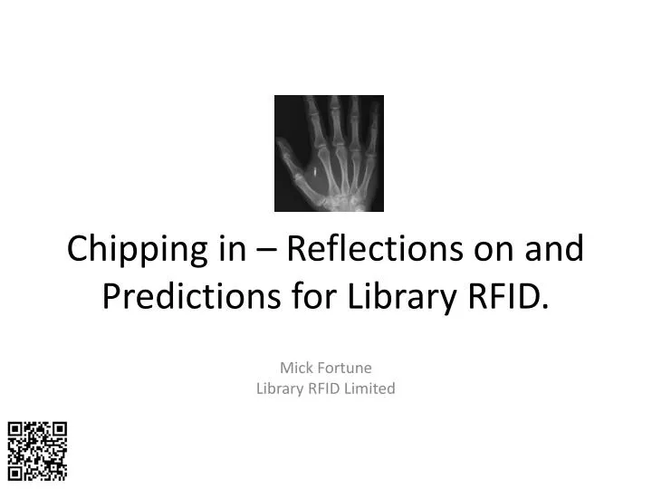 chipping in reflections on and predictions for library rfid