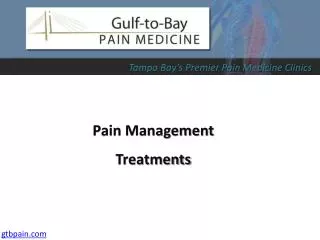 Pain Treatment Options