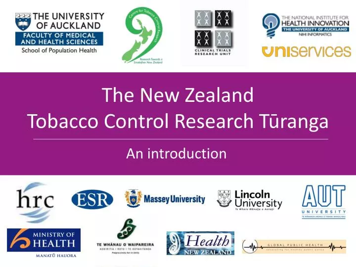 the new zealand tobacco control research t ranga