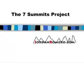 The 7 Summits Project