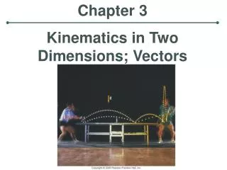 Chapter 3 Kinematics in Two Dimensions; Vectors