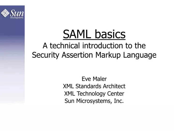 saml basics a technical introduction to the security assertion markup language