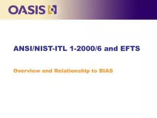 ANSI/NIST-ITL 1-2000/6 and EFTS