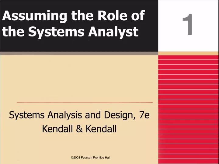 assuming the role of the systems analyst