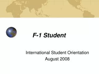 F-1 Student