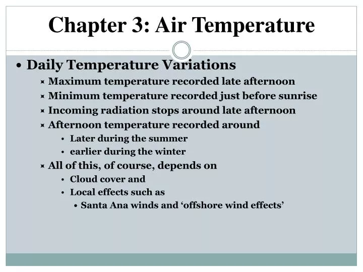 chapter 3 air temperature