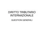 DIRITTO TRIBUTARIO INTERNAZIONALE - slide 1