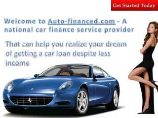 Buy a Car with No Credit History