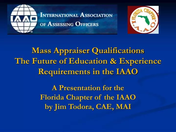 mass appraiser qualifications the future of education experience requirements in the iaao