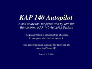 KAP 140 Autopilot