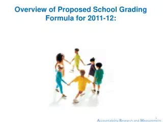 Overview of Proposed School Grading Formula for 2011-12: