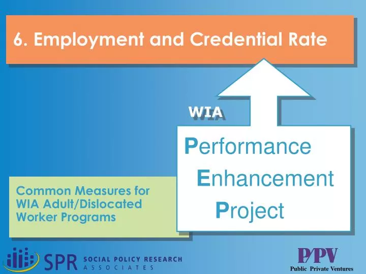 employment and credential rate