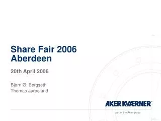 Share Fair 2006 Aberdeen