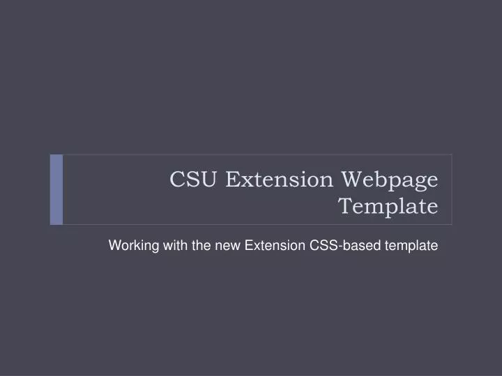 csu extension webpage template
