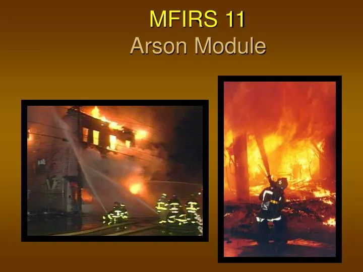 mfirs 11 arson module