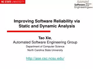 Improving Software Reliability via Static and Dynamic Analysis