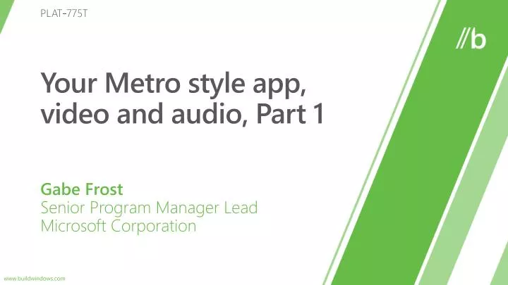 your metro style app video and audio part 1