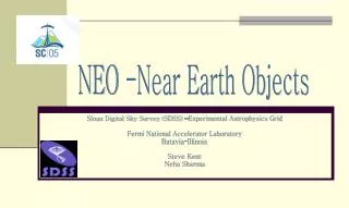NEO -Near Earth Objects