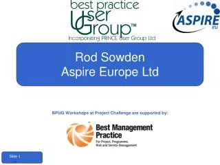Rod Sowden Aspire Europe Ltd