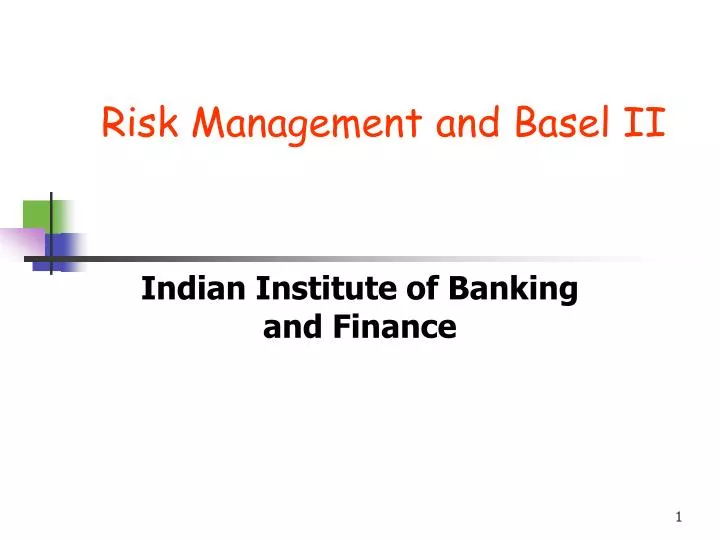 risk management and basel ii