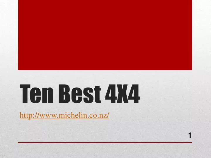 ten best 4x4