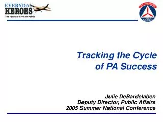 Tracking the Cycle of PA Success
