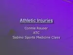 Athletic Injuries - slide 1