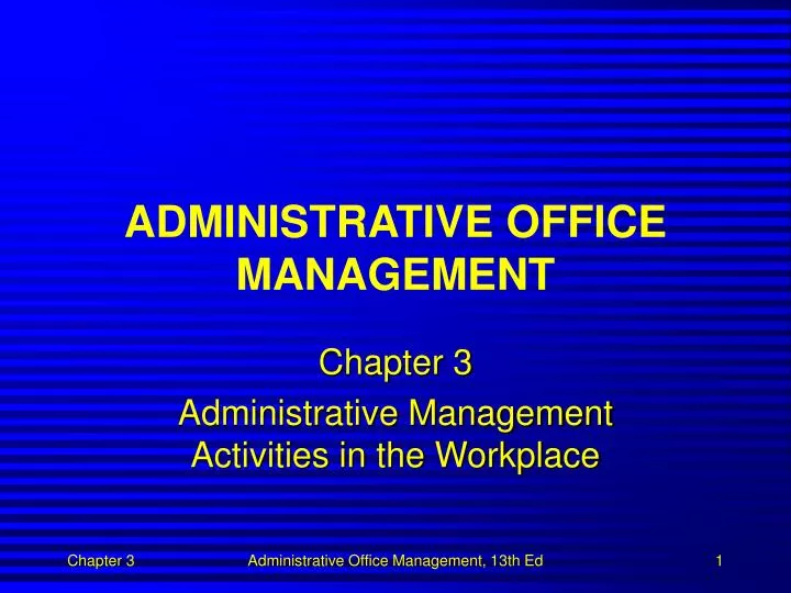 administrative office management