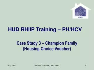 HUD RHIIP Training – PH/HCV