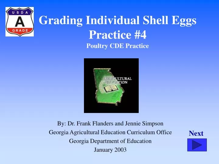 grading individual shell eggs practice 4 poultry cde practice